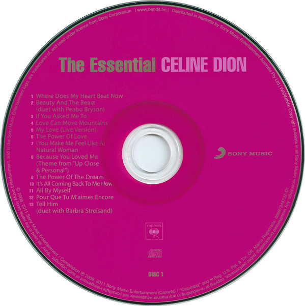 Celine Dion  The Essential Celine Dion 3.0; Limited Edition : CD1